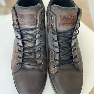 Bullboxer Men's Brown Leather Lace-Up Boots